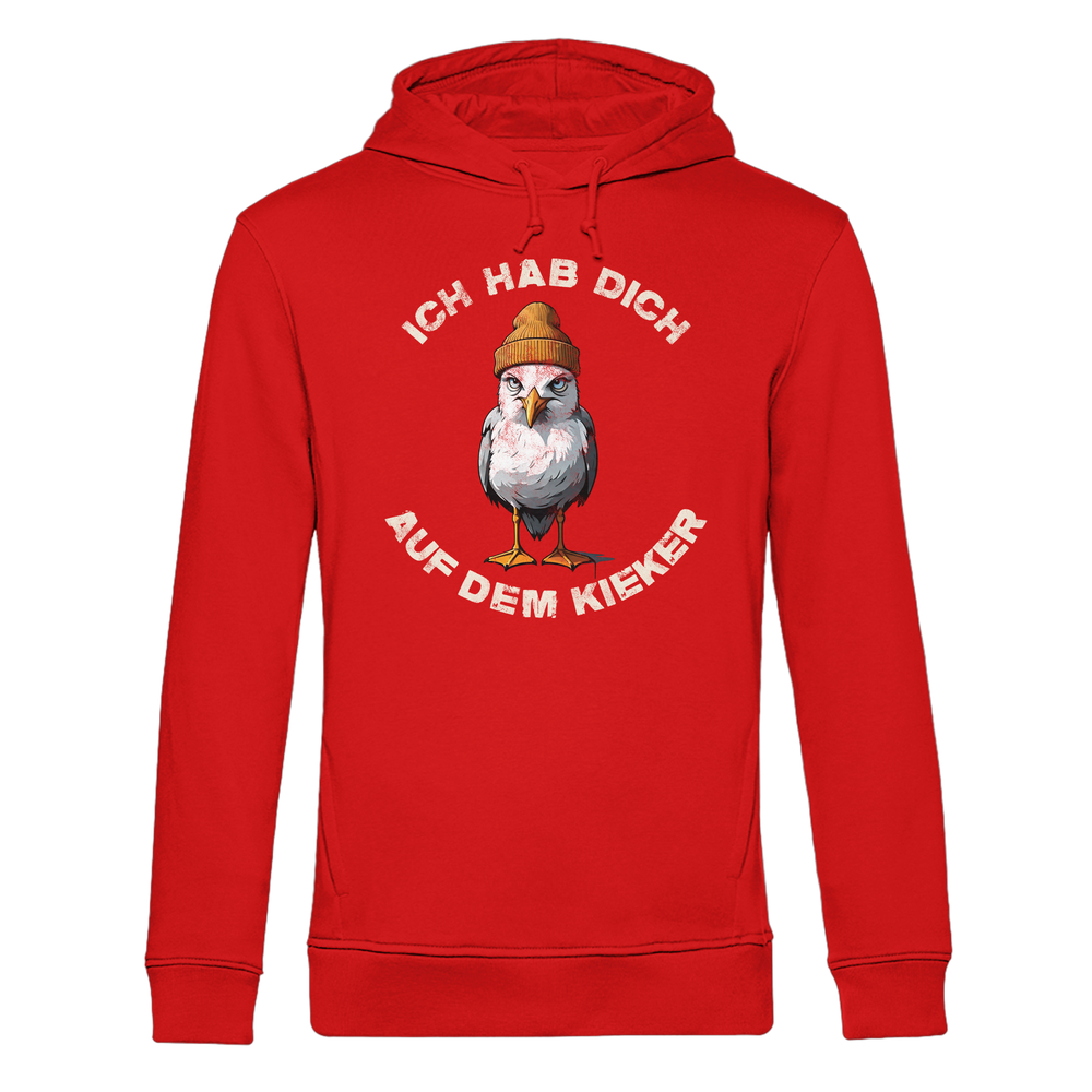 Ich hab Dich auf dem Kieker Möwe Spruch - Herren Bio Hoodie - Kiebitzdelle