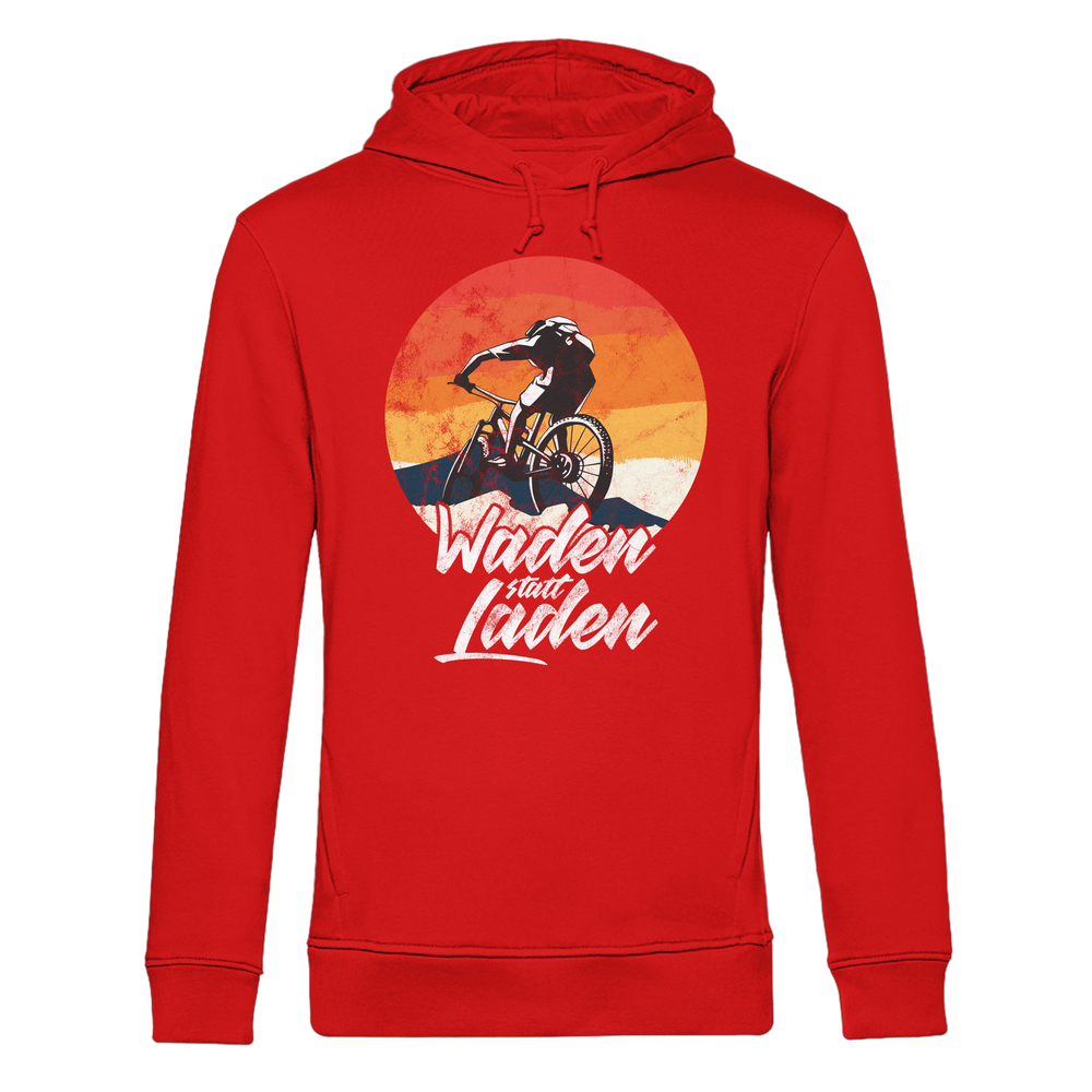 Waden statt Laden Fahrrad E-Bike Radtrikot - Herren Bio Hoodie - Kiebitzdelle