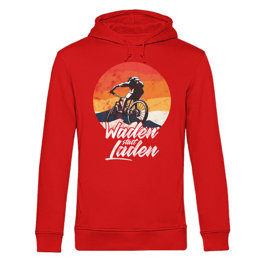 Waden statt Laden Fahrrad E-Bike Radtrikot - Herren Bio Hoodie