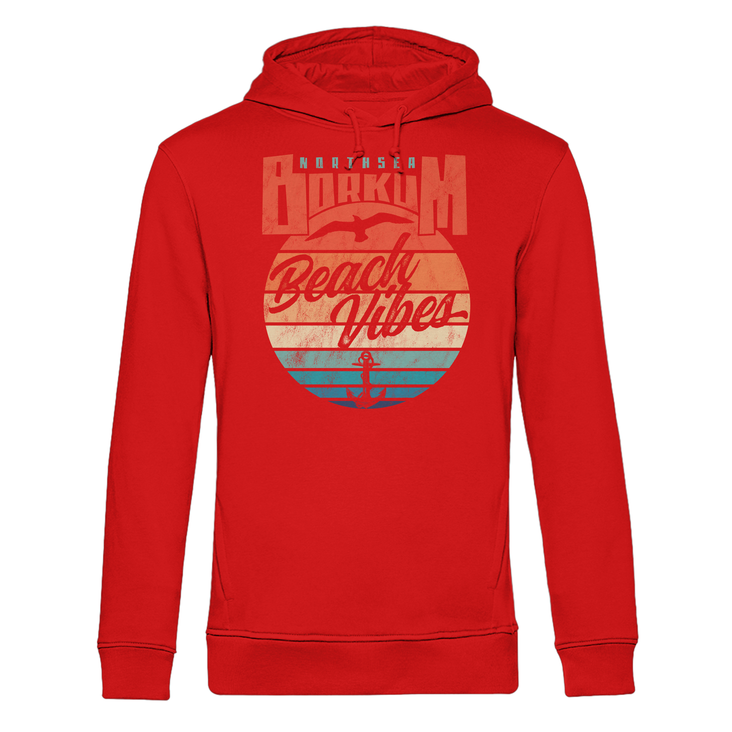 Borkum Beach Vibes - Herren Bio Hoodie