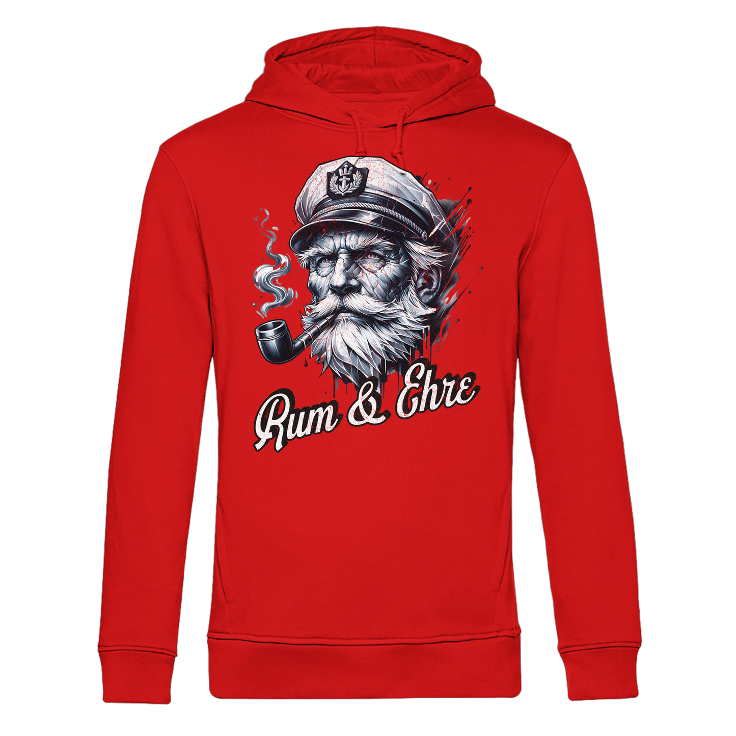 Rum und Ehre Kapitän - Herren Bio Hoodie