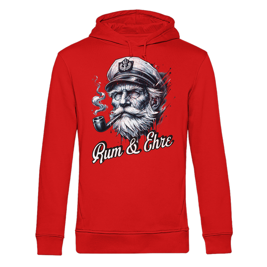 Rum und Ehre Kapitän - Herren Bio Hoodie