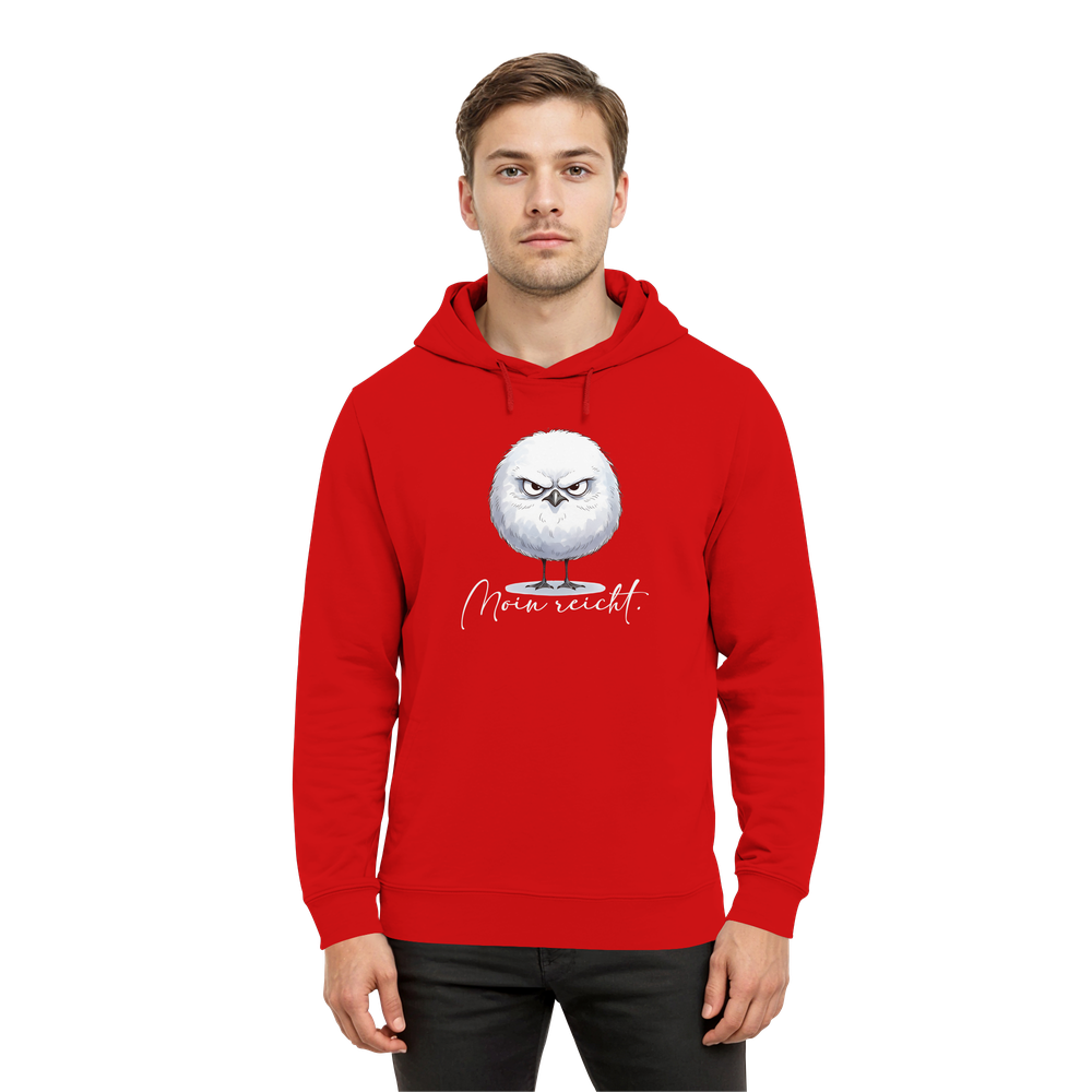 Moin reicht - Grimmige runde Möwe - Organic Hoodie B&C