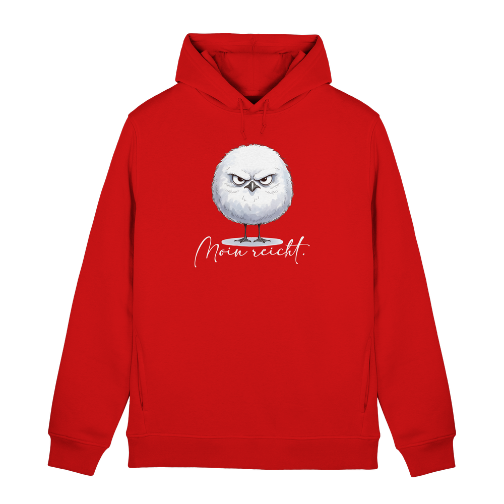Moin reicht - Grimmige runde Möwe - Organic Hoodie B&C