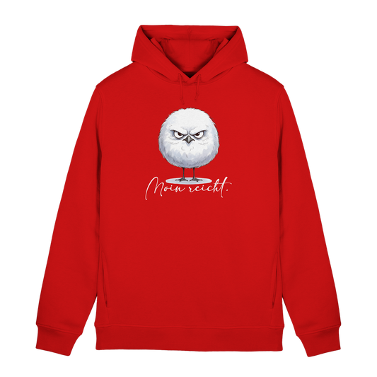 Moin reicht - Grimmige runde Möwe - Organic Hoodie B&C