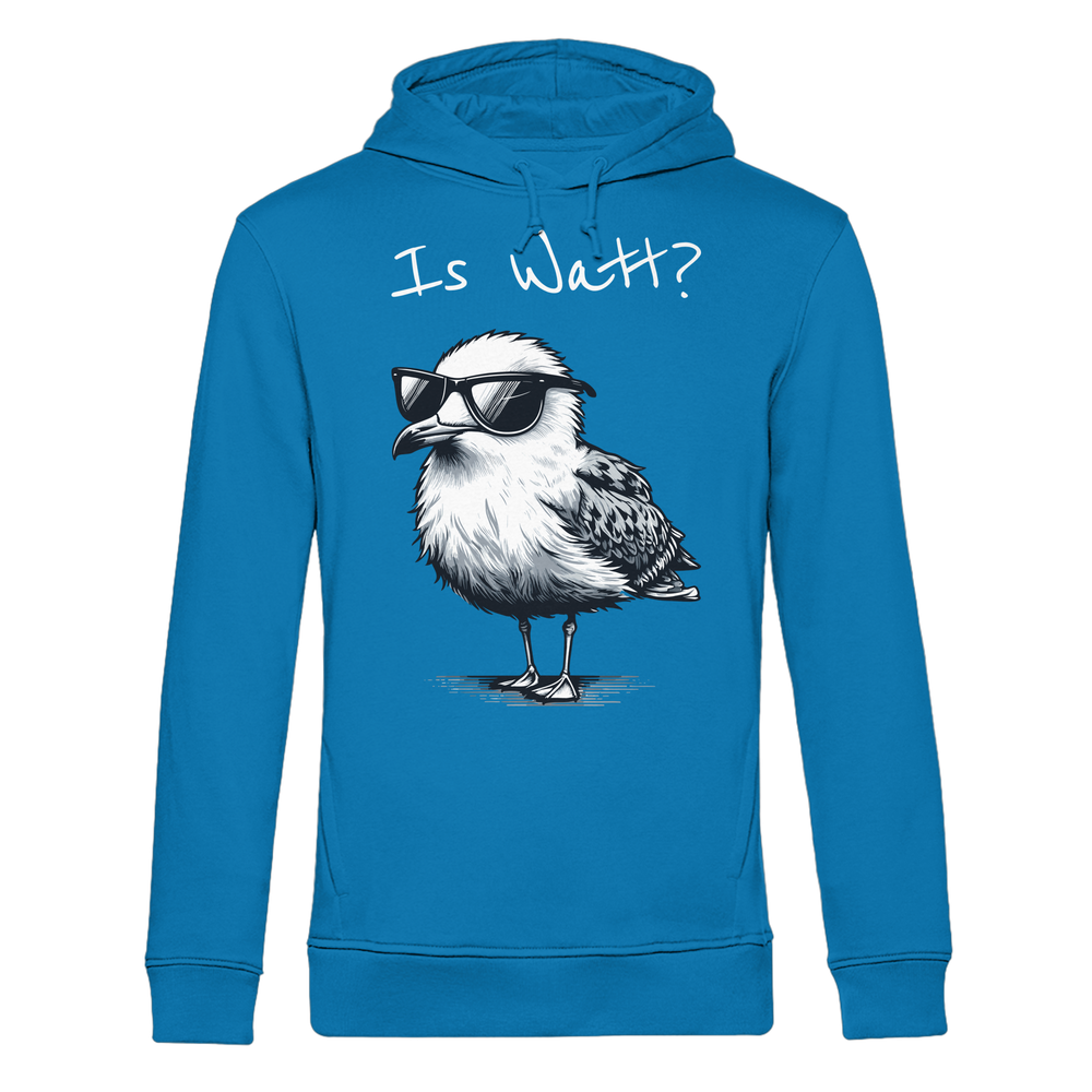 Is Watt Coole Möwe - Herren Bio Hoodie - Kiebitzdelle