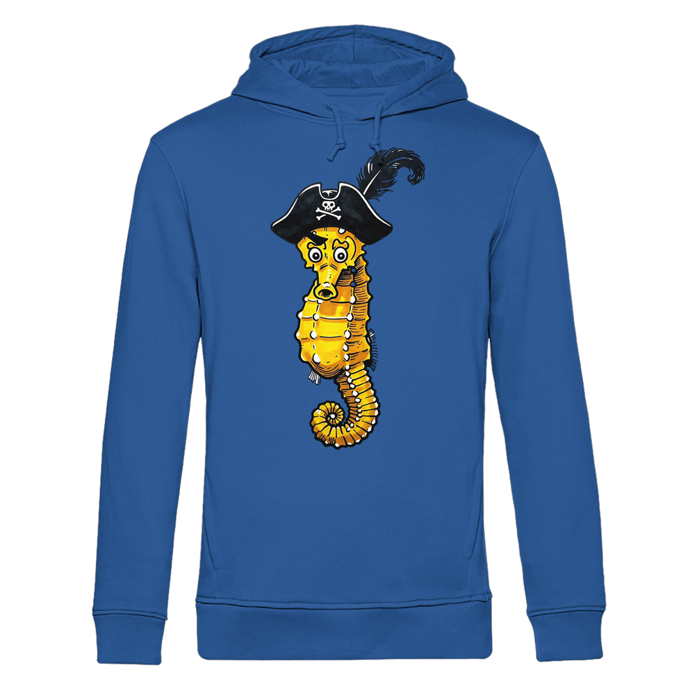Seepferdchen Seeräuber Pirat - Herren Bio Hoodie