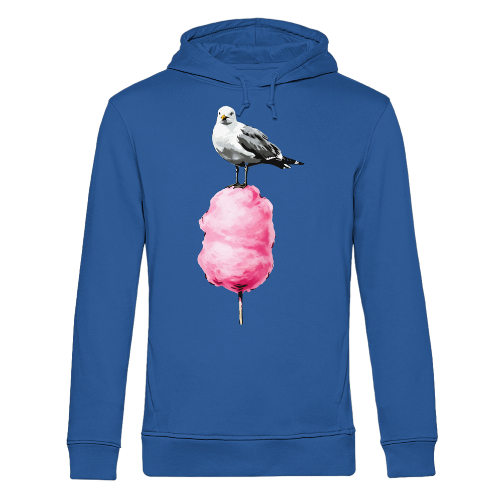 Möwe auf Zuckerwatte - Herren Bio Hoodie - Kiebitzdelle