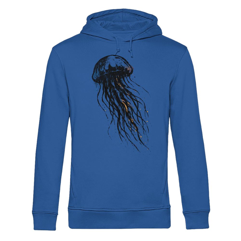 Street Art Qualle - Herren Bio Hoodie - Kiebitzdelle