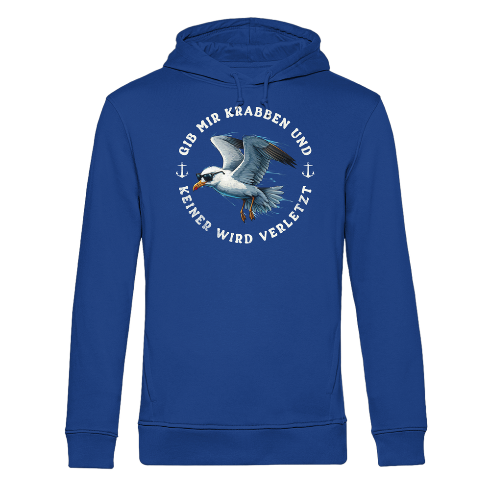 Gib mir Krabben und keiner wird verletzt - Herren Bio Hoodie - Kiebitzdelle
