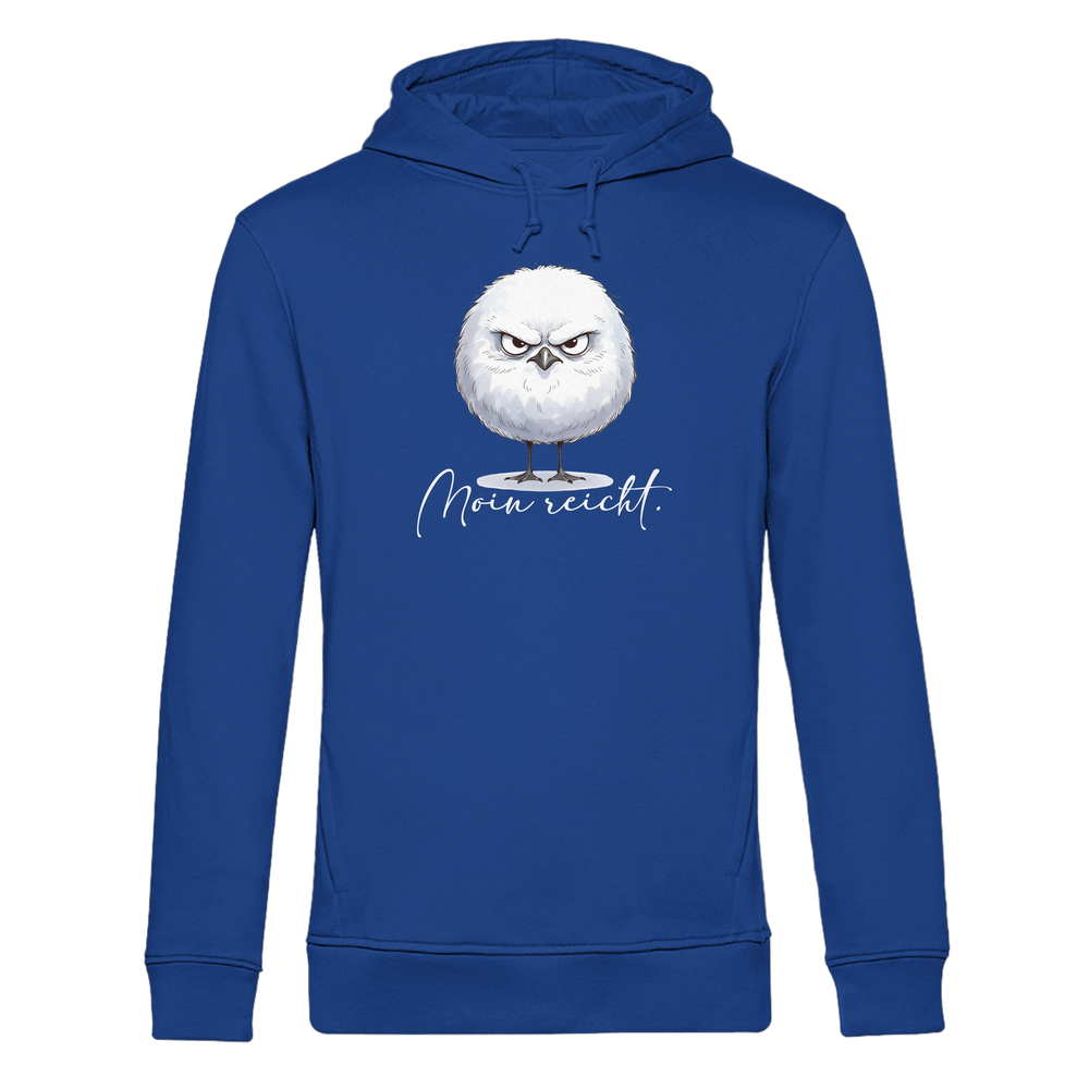 Moin reicht - Grimmige runde Möwe - Organic Hoodie B&C