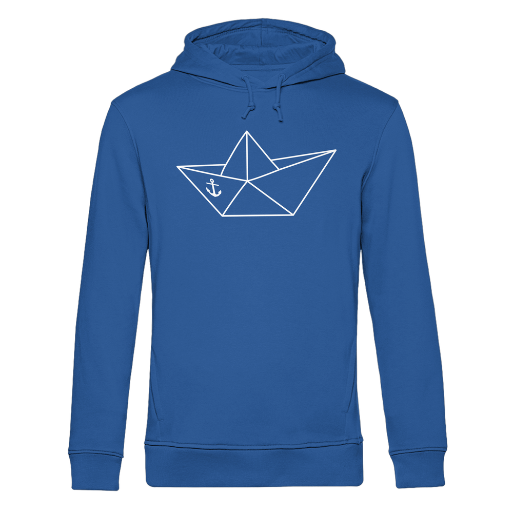Papierschiff Papierboot Origami - Herren Bio Hoodie - Kiebitzdelle