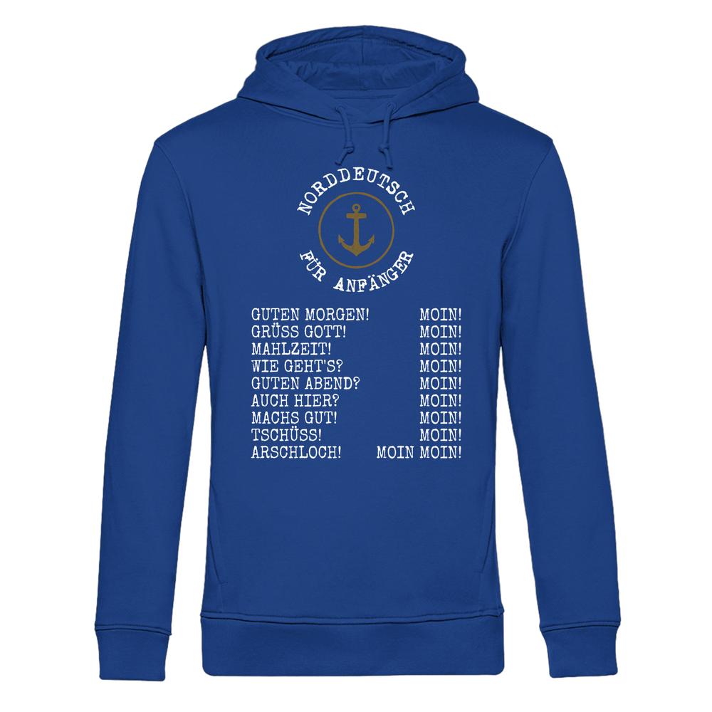 Norddeutsch für Anfänger - Herren Bio Hoodie