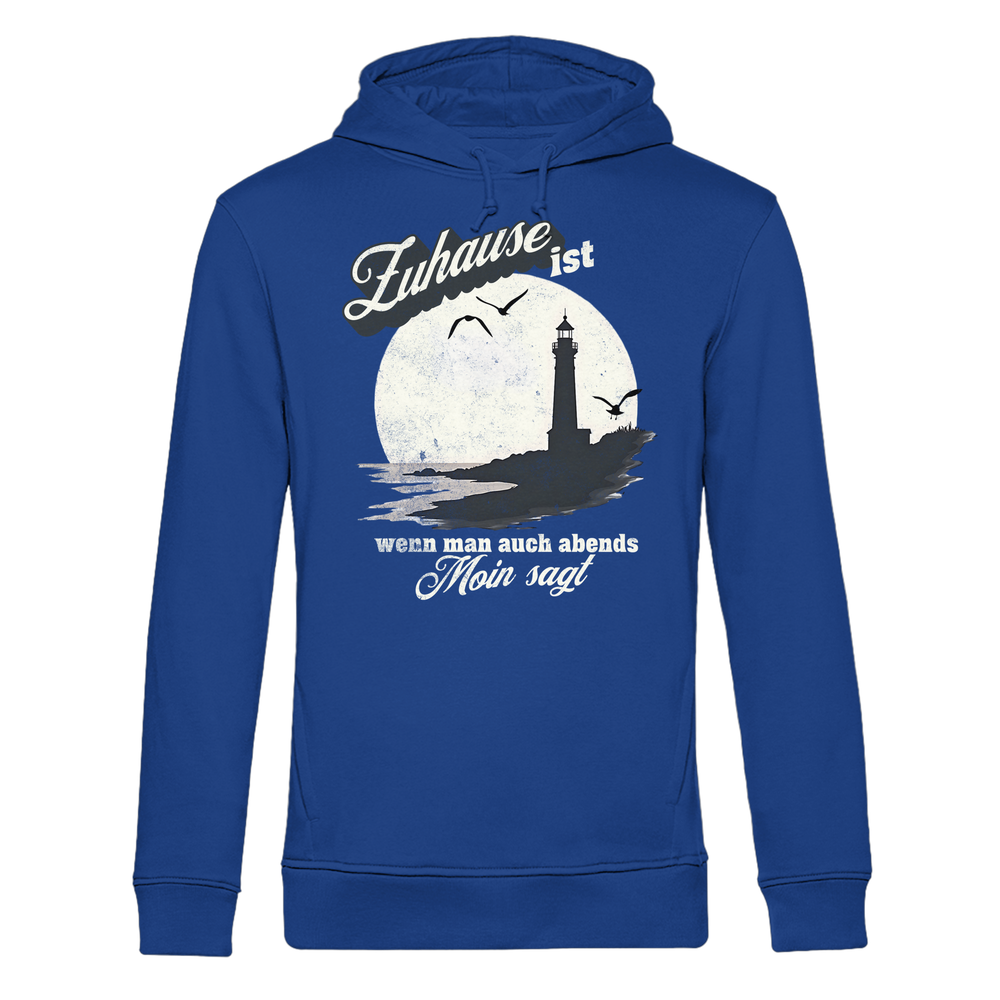 Moin Spruch Zuhause - Herren Bio Hoodie