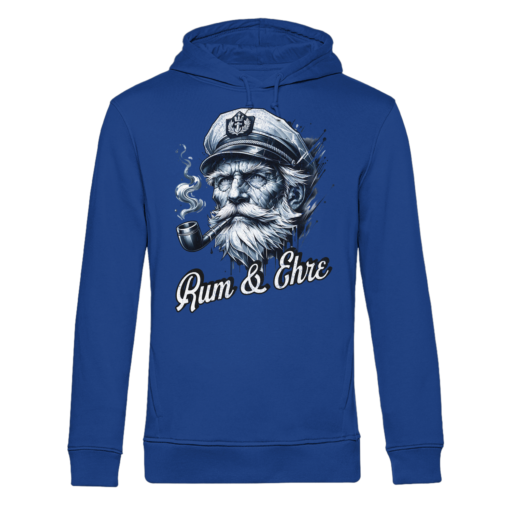 Rum und Ehre Kapitän - Herren Bio Hoodie - Kiebitzdelle