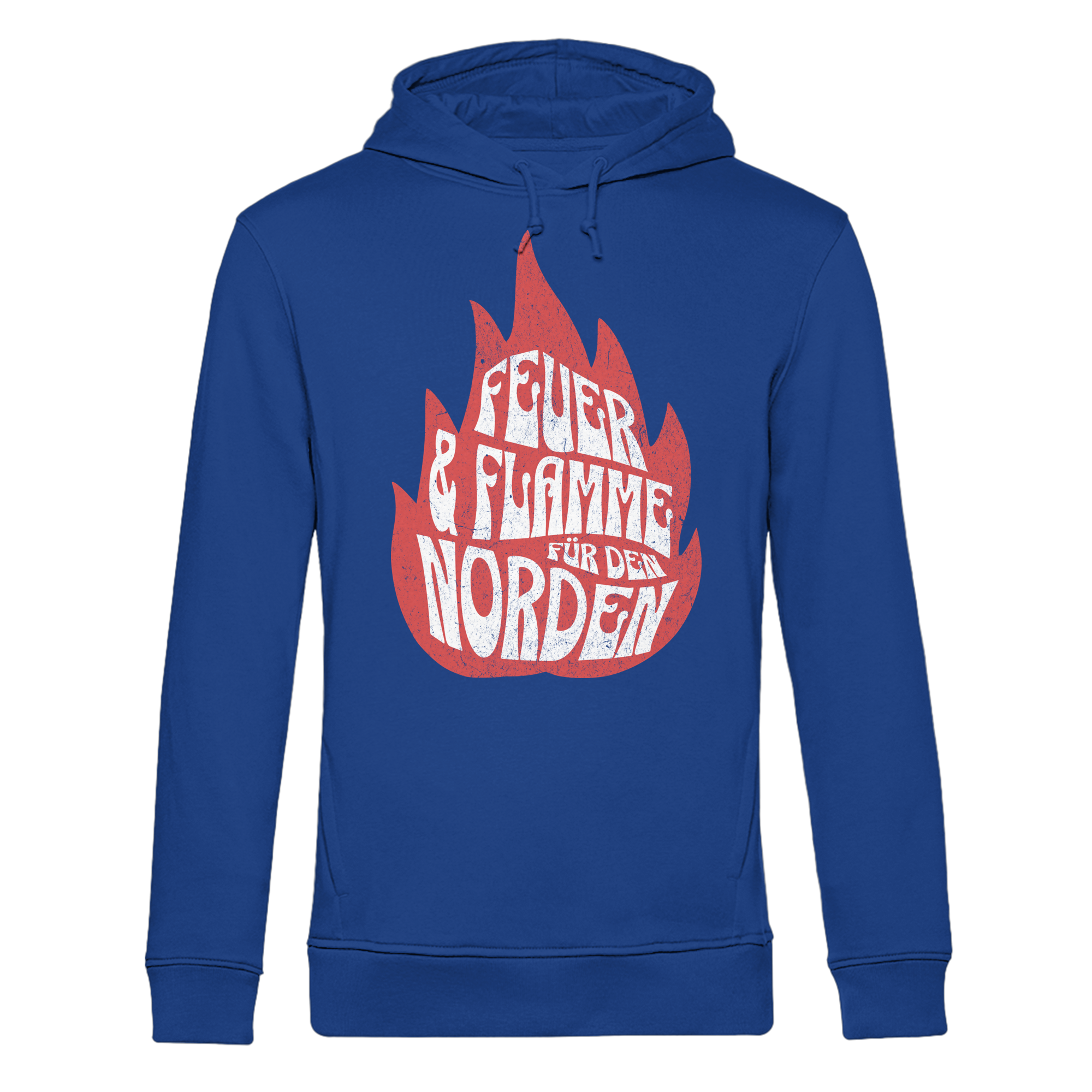 Feuer und Flamme für den Norden - Herren Bio Hoodie - Kiebitzdelle