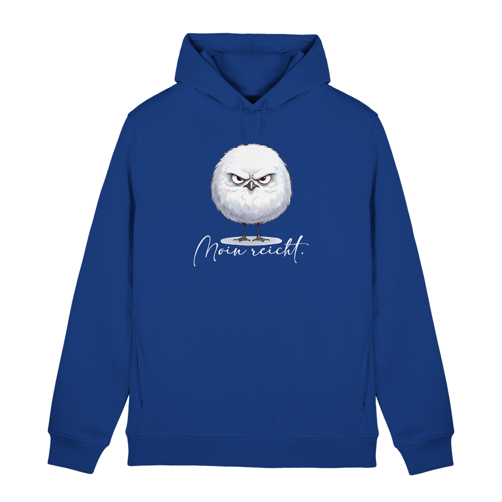 Moin reicht - Grimmige runde Möwe - Organic Hoodie B&C