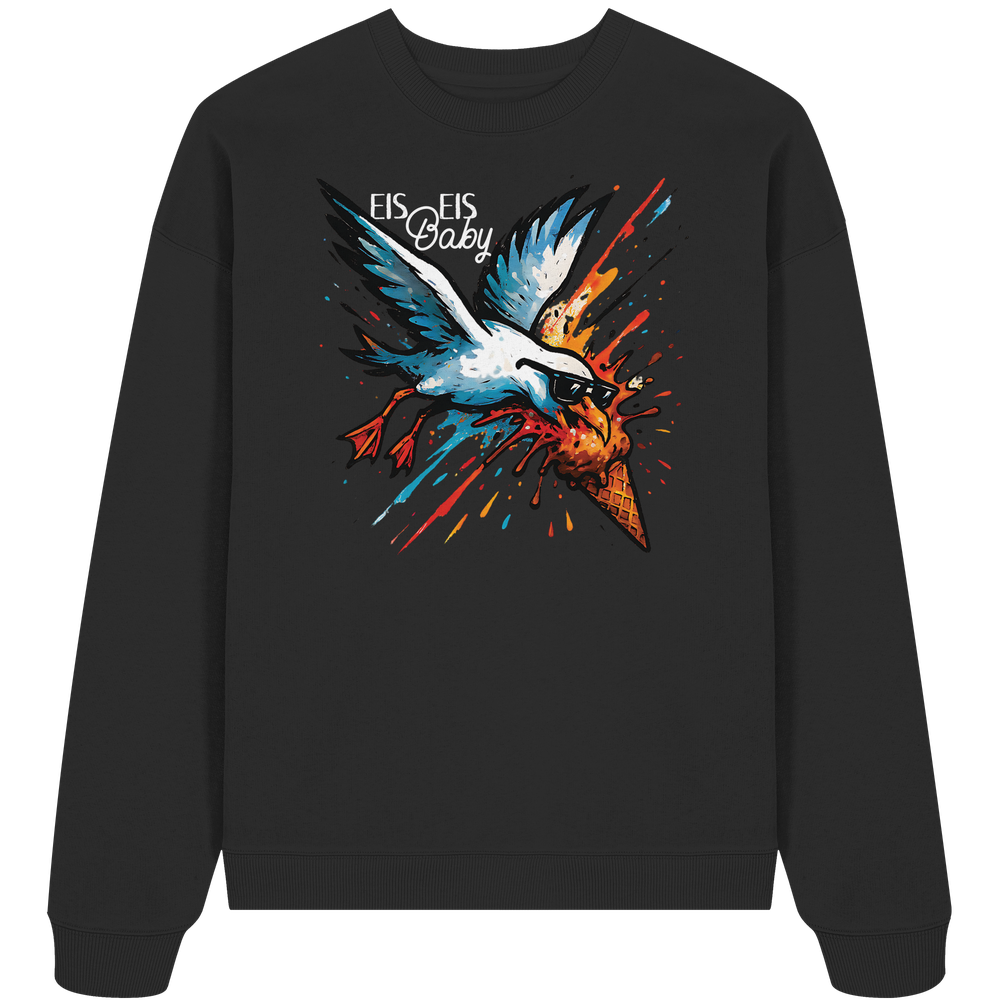 Eis Eis Baby Eisdieb Möwe - Unisex Bio Pullover - Kiebitzdelle