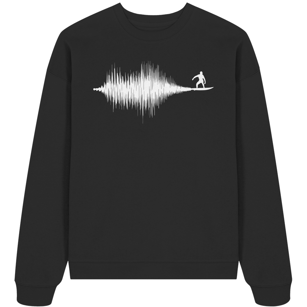 Soundwave Schallewelle Surfer Equilizer - Unisex Bio Pullover - Kiebitzdelle