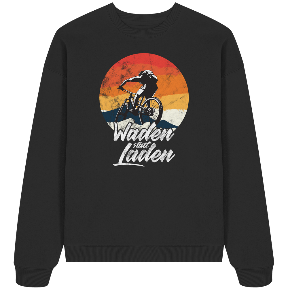 Waden statt Laden Fahrrad E-Bike Radtrikot - Unisex Bio Pullover - Kiebitzdelle