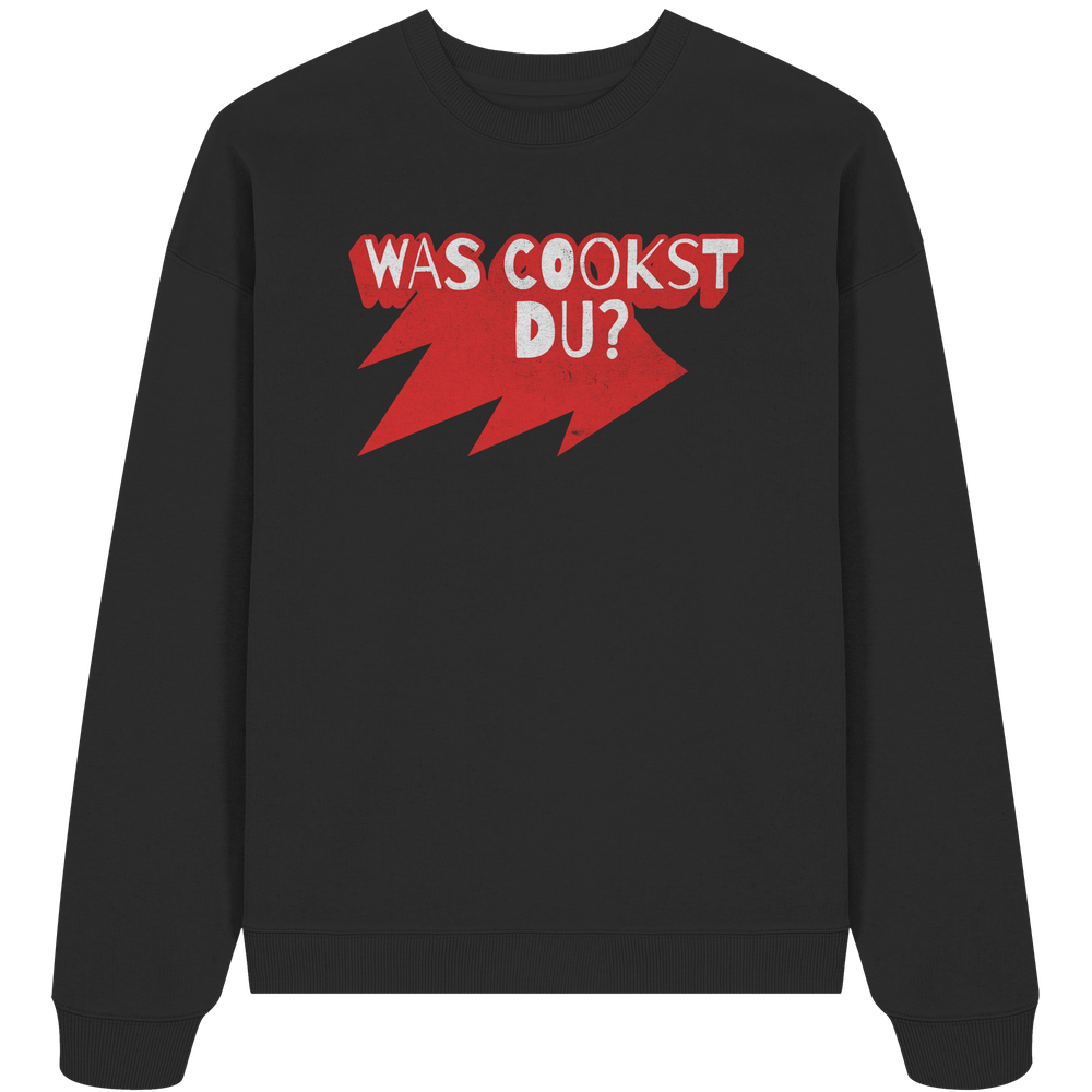Was cookst du Lustig Kochen - Unisex Bio Pullover