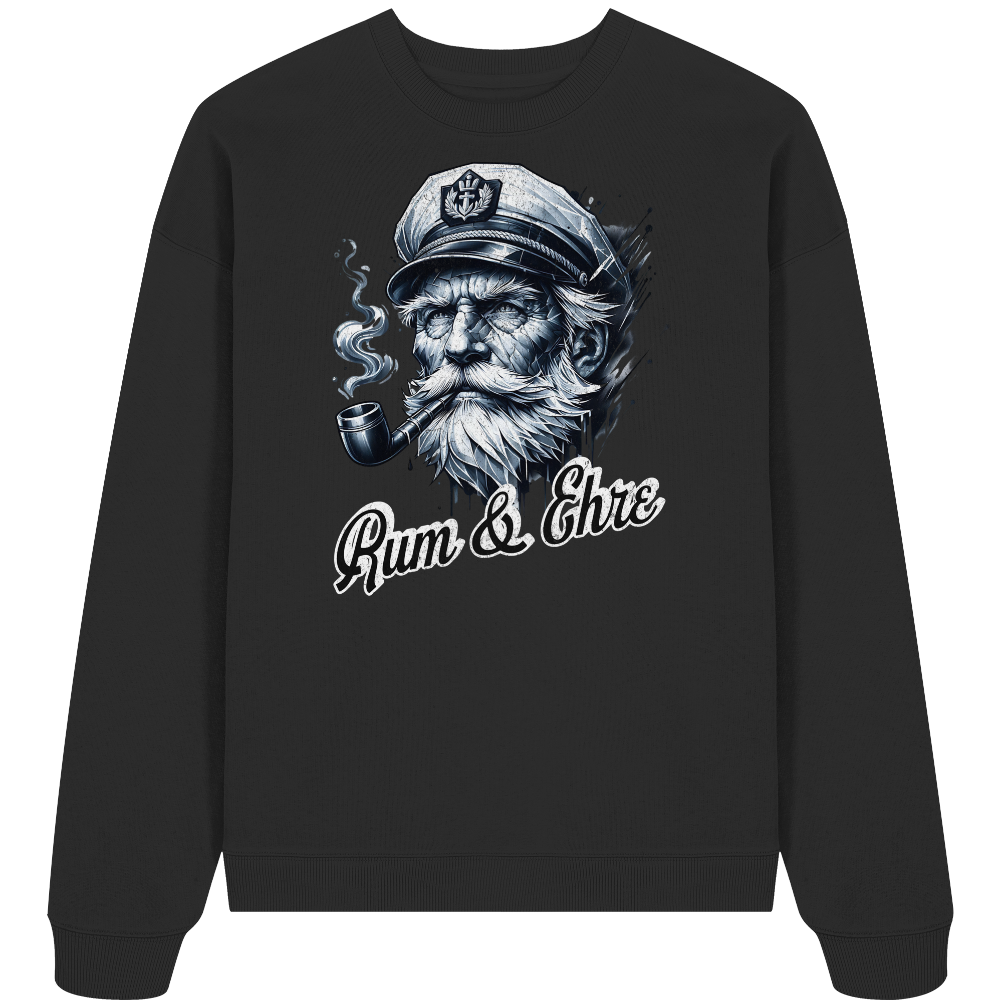 Rum und Ehre Kapitän - Unisex Bio Pullover - Kiebitzdelle