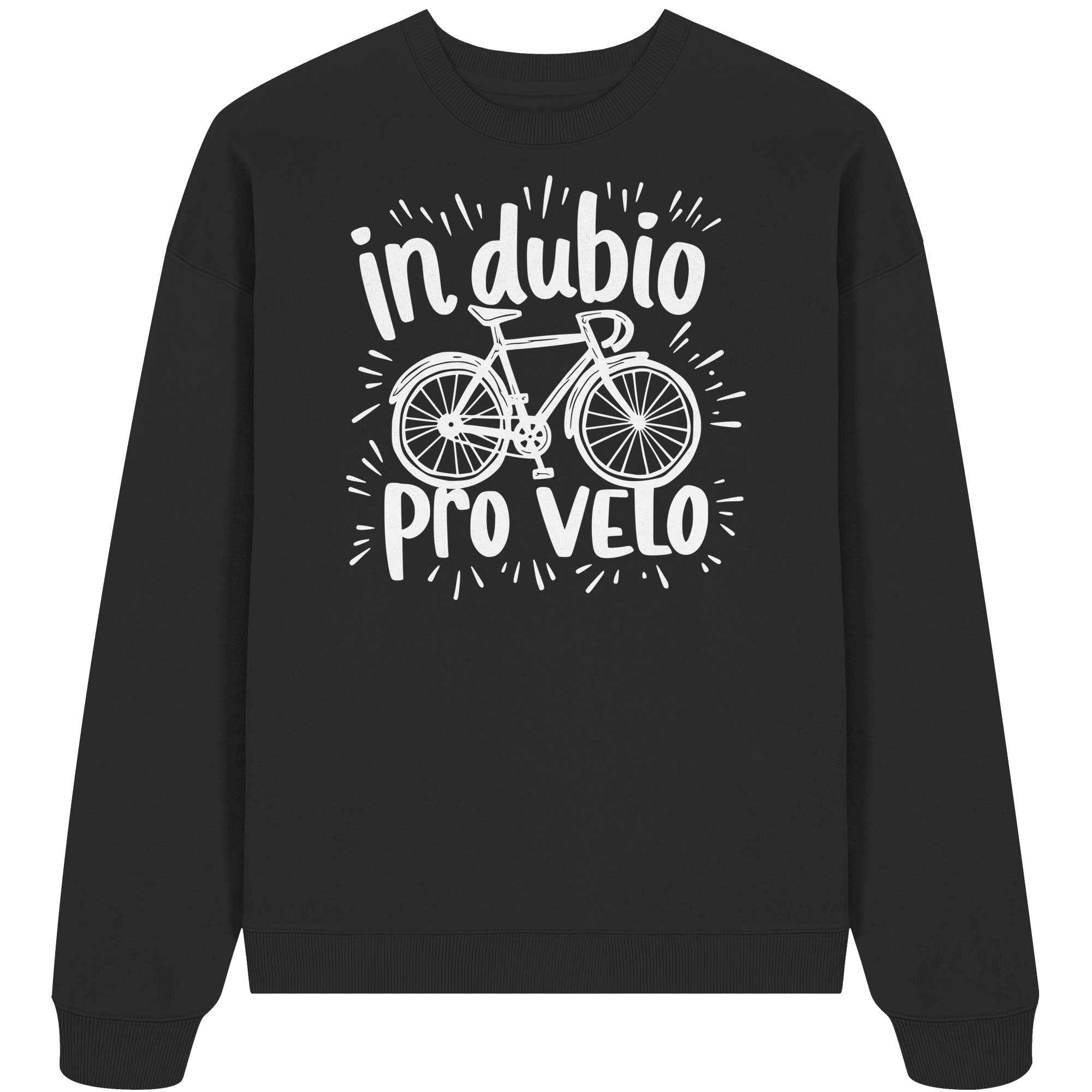In dubio pro velo Fahrrad Spruch - Unisex Bio Pullover - Kiebitzdelle