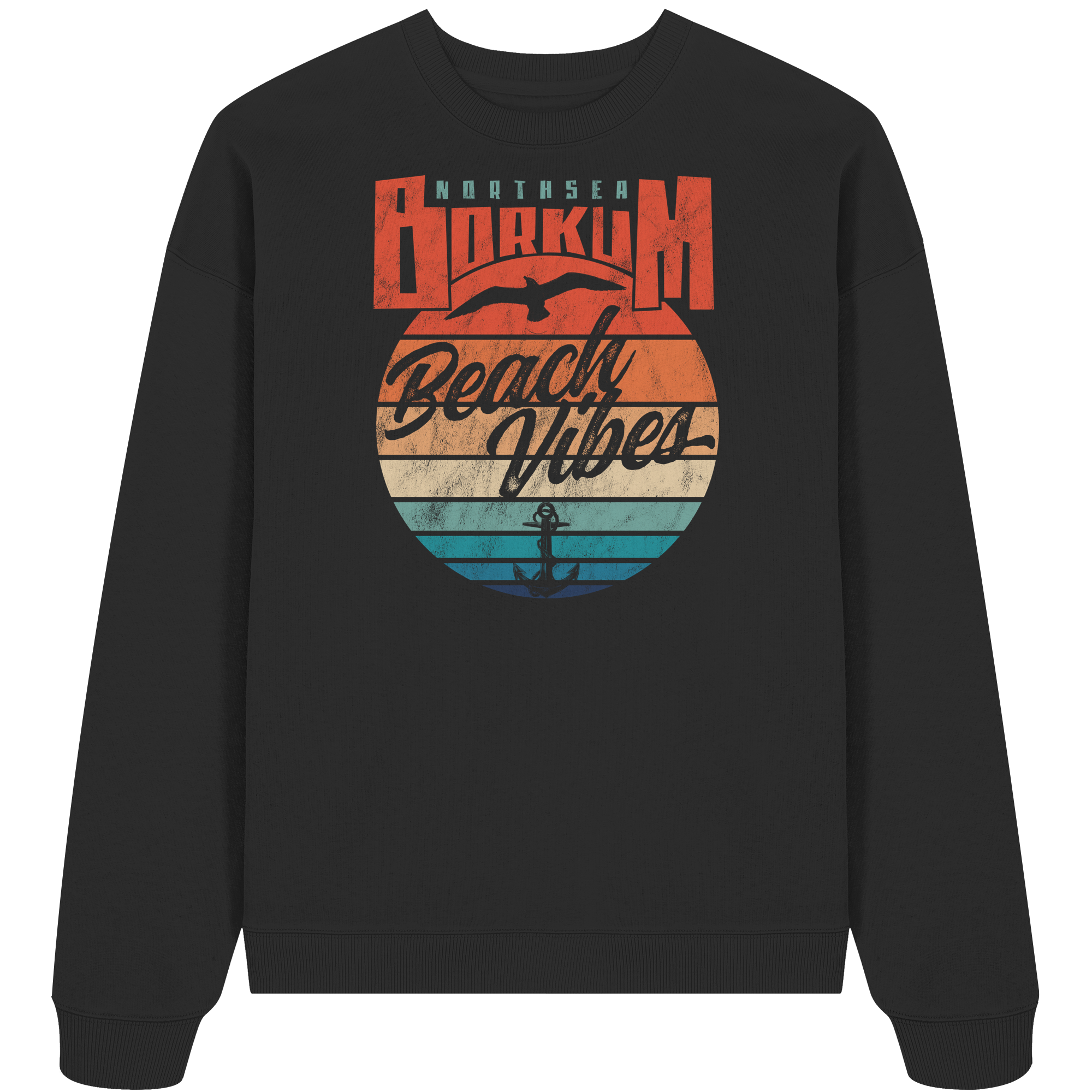 Borkum Beach Vibes - Unisex Bio Pullover - Kiebitzdelle