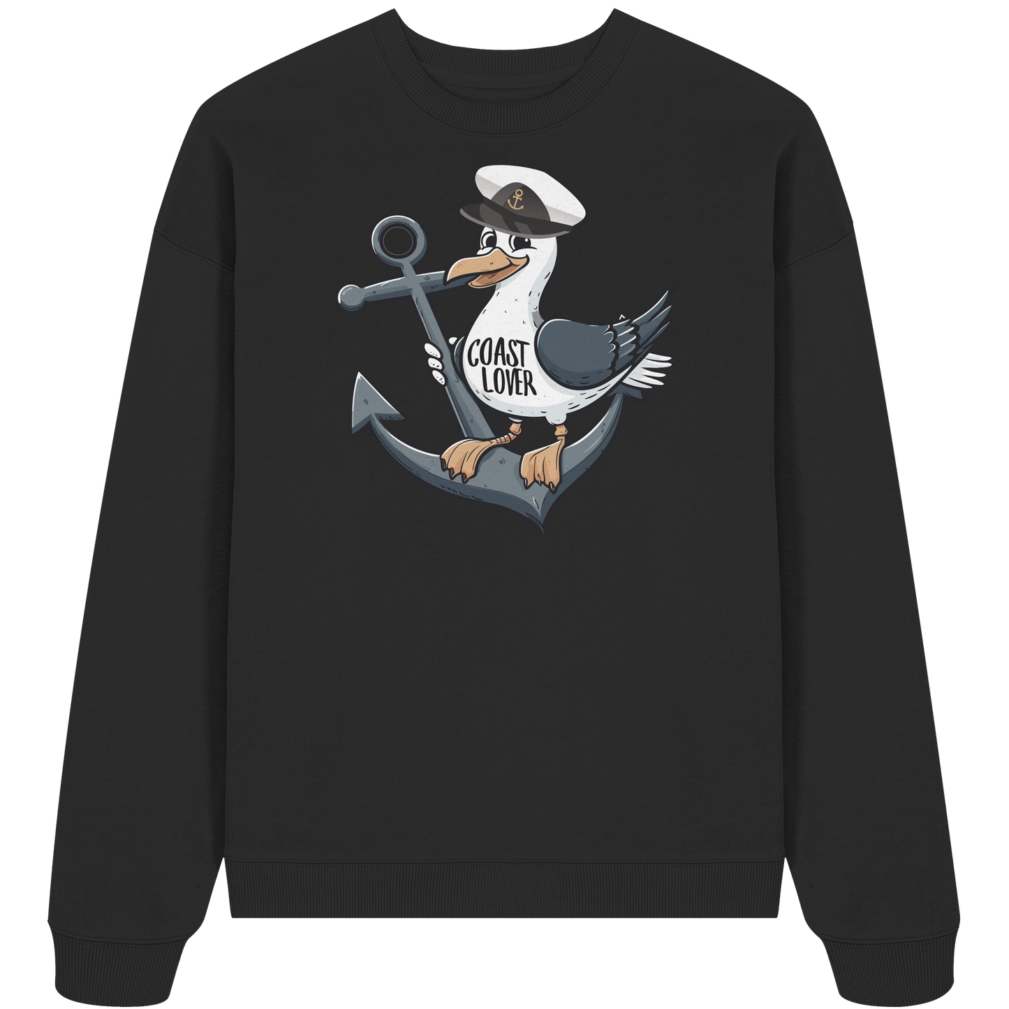Coast Lover Möwe Kapitän - Unisex Bio Pullover