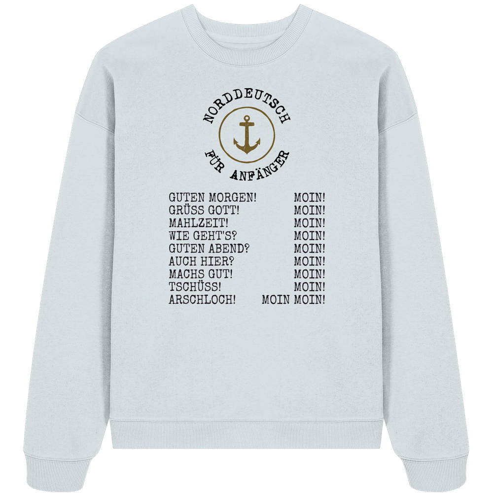 Norddeutsch für Anfänger - Unisex Bio Pullover - Kiebitzdelle