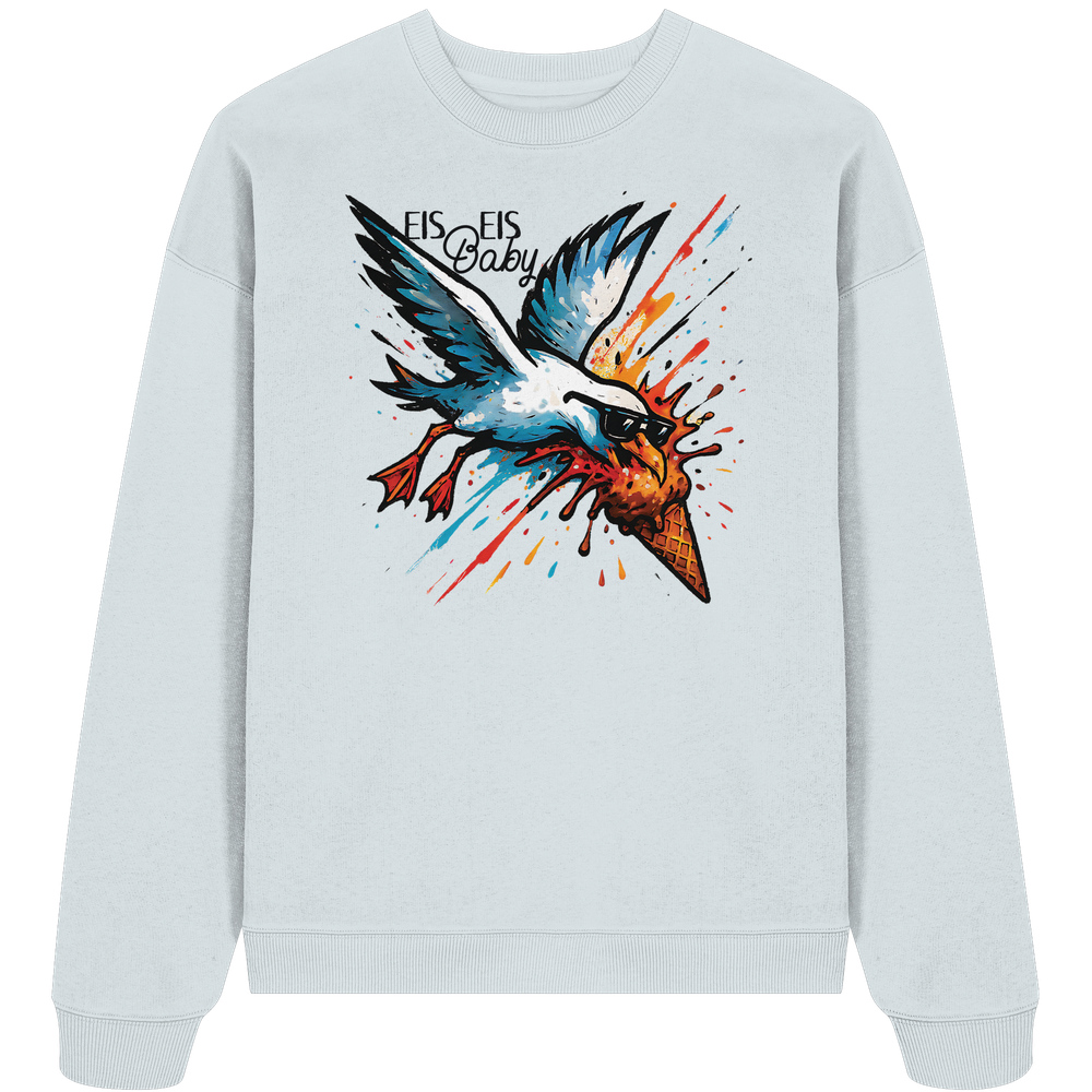 Eis Eis Baby Eisdieb Möwe - Unisex Bio Pullover - Kiebitzdelle