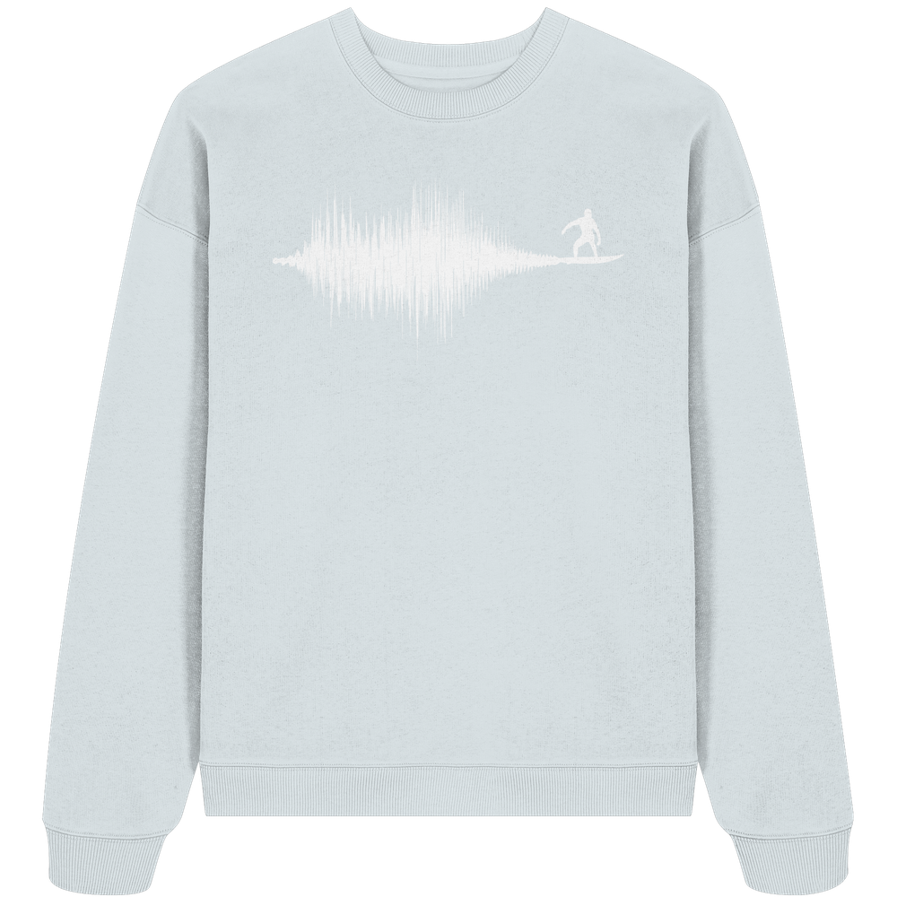 Soundwave Schallewelle Surfer Equilizer - Unisex Bio Pullover - Kiebitzdelle