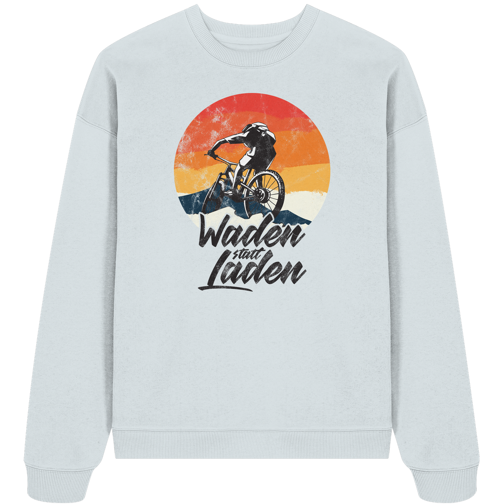 Waden statt Laden Fahrrad E-Bike Radtrikot - Unisex Bio Pullover - Kiebitzdelle