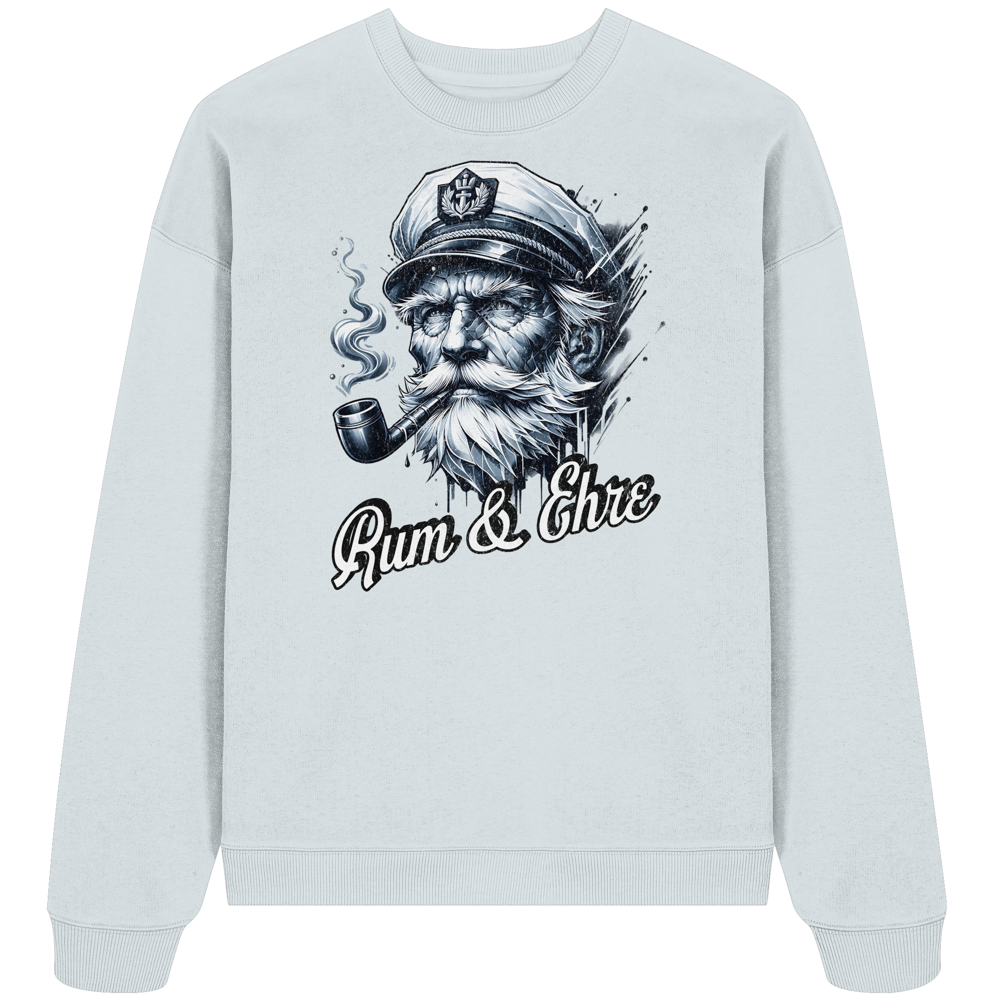 Rum und Ehre Kapitän - Unisex Bio Pullover - Kiebitzdelle