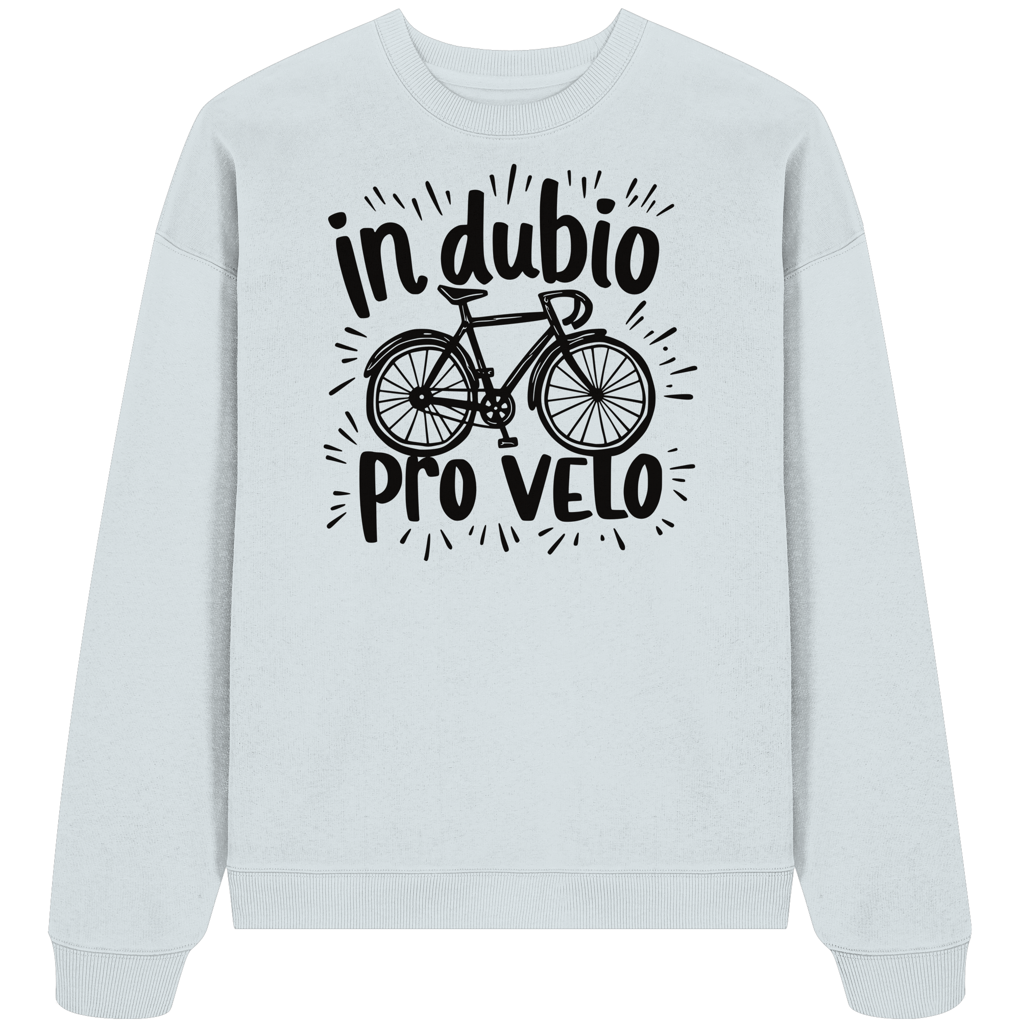 In dubio pro velo Fahrrad Spruch - Unisex Bio Pullover - Kiebitzdelle