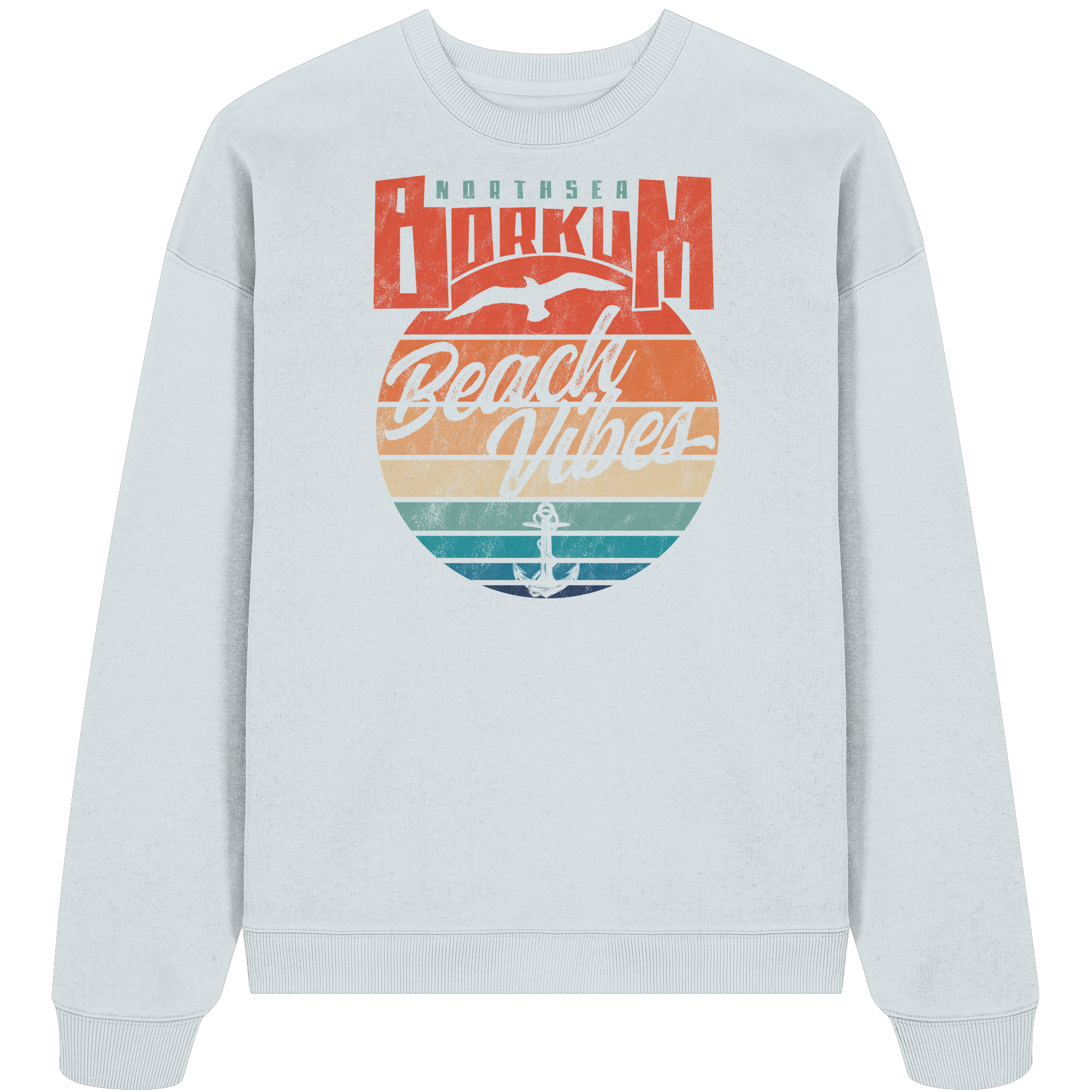 Borkum Beach Vibes - Unisex Bio Pullover - Kiebitzdelle