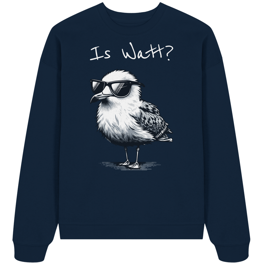 Is Watt Coole Möwe - Unisex Bio Pullover - Kiebitzdelle