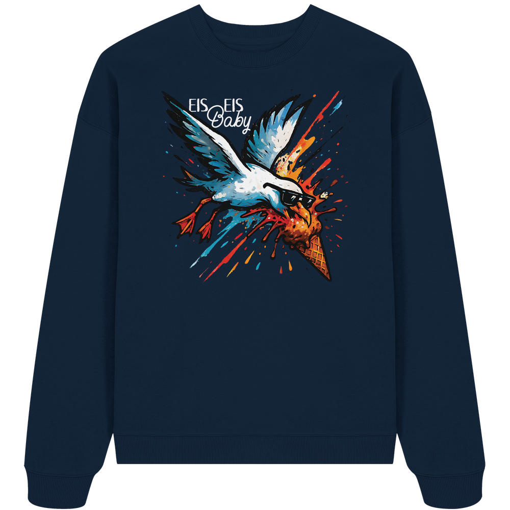 Eis Eis Baby Eisdieb Möwe - Unisex Bio Pullover