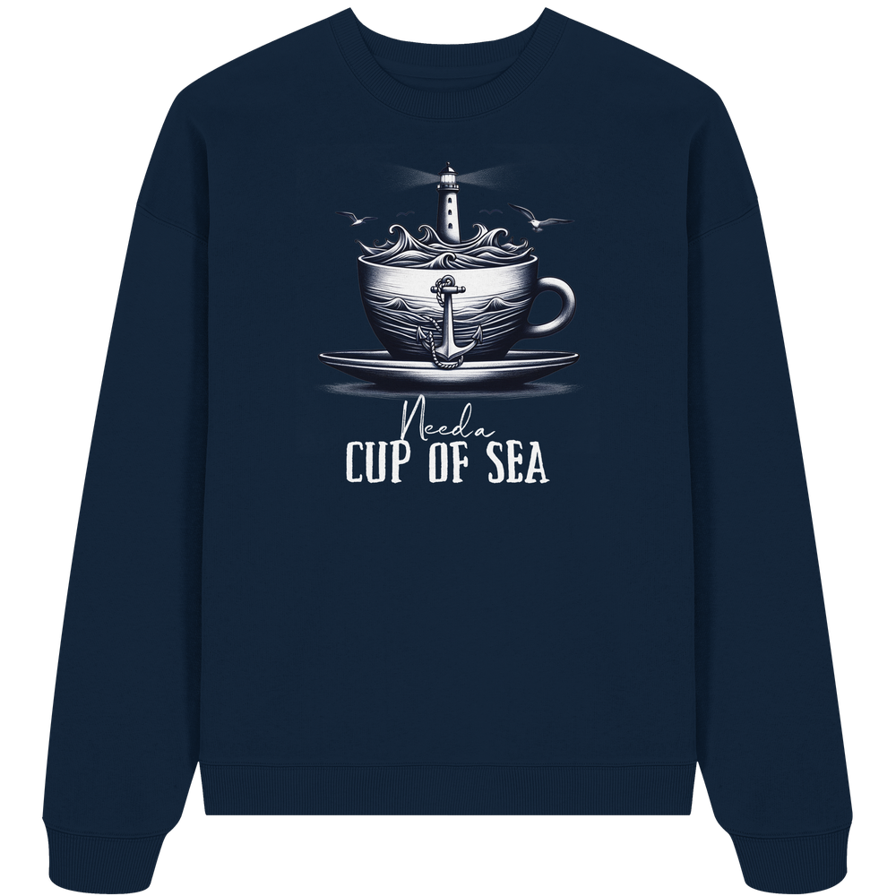 Need a cup of sea - Unisex Bio Pullover - Kiebitzdelle