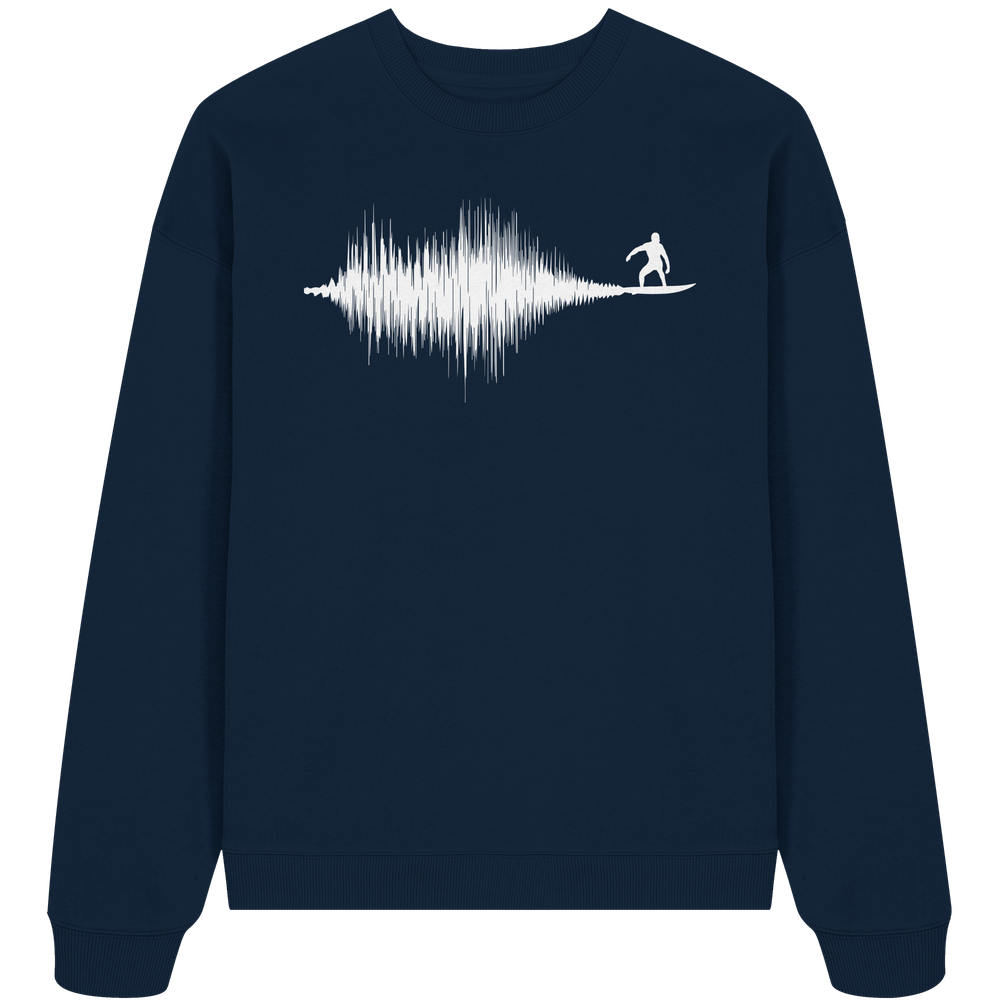 Soundwave Schallewelle Surfer Equilizer - Unisex Bio Pullover - Kiebitzdelle