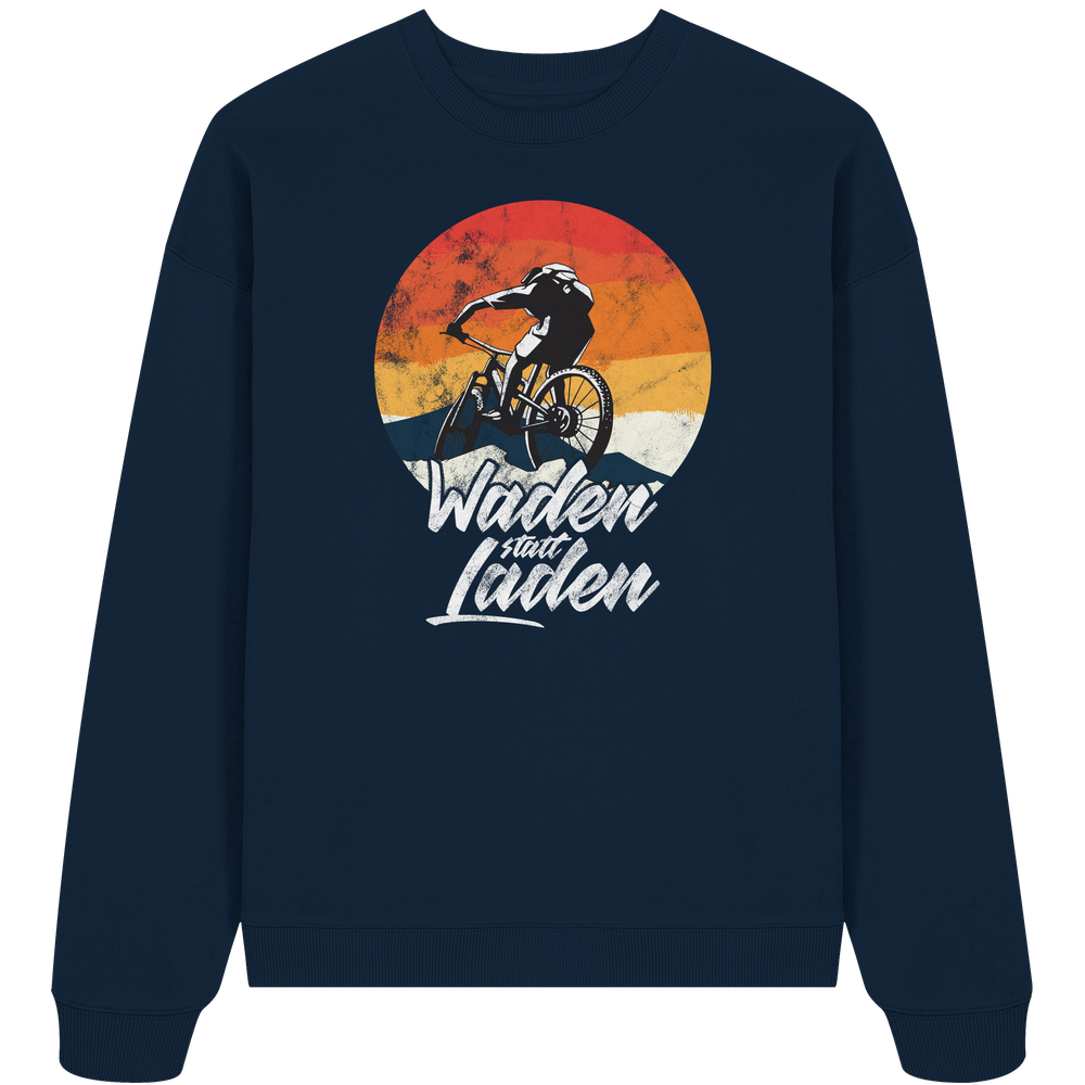 Waden statt Laden Fahrrad E-Bike Radtrikot - Unisex Bio Pullover - Kiebitzdelle
