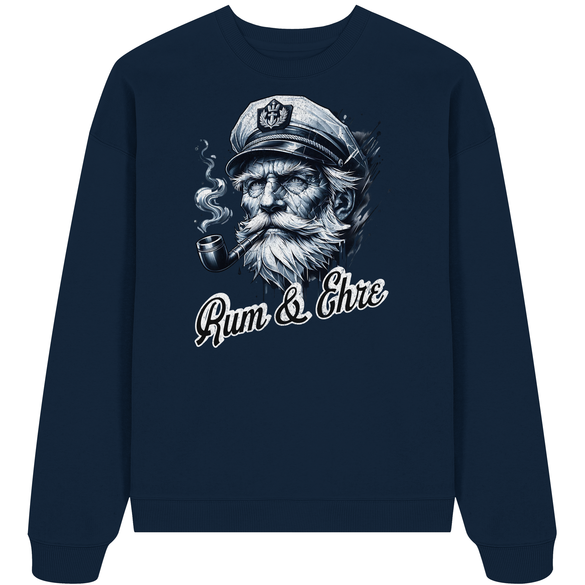 Rum und Ehre Kapitän - Unisex Bio Pullover - Kiebitzdelle