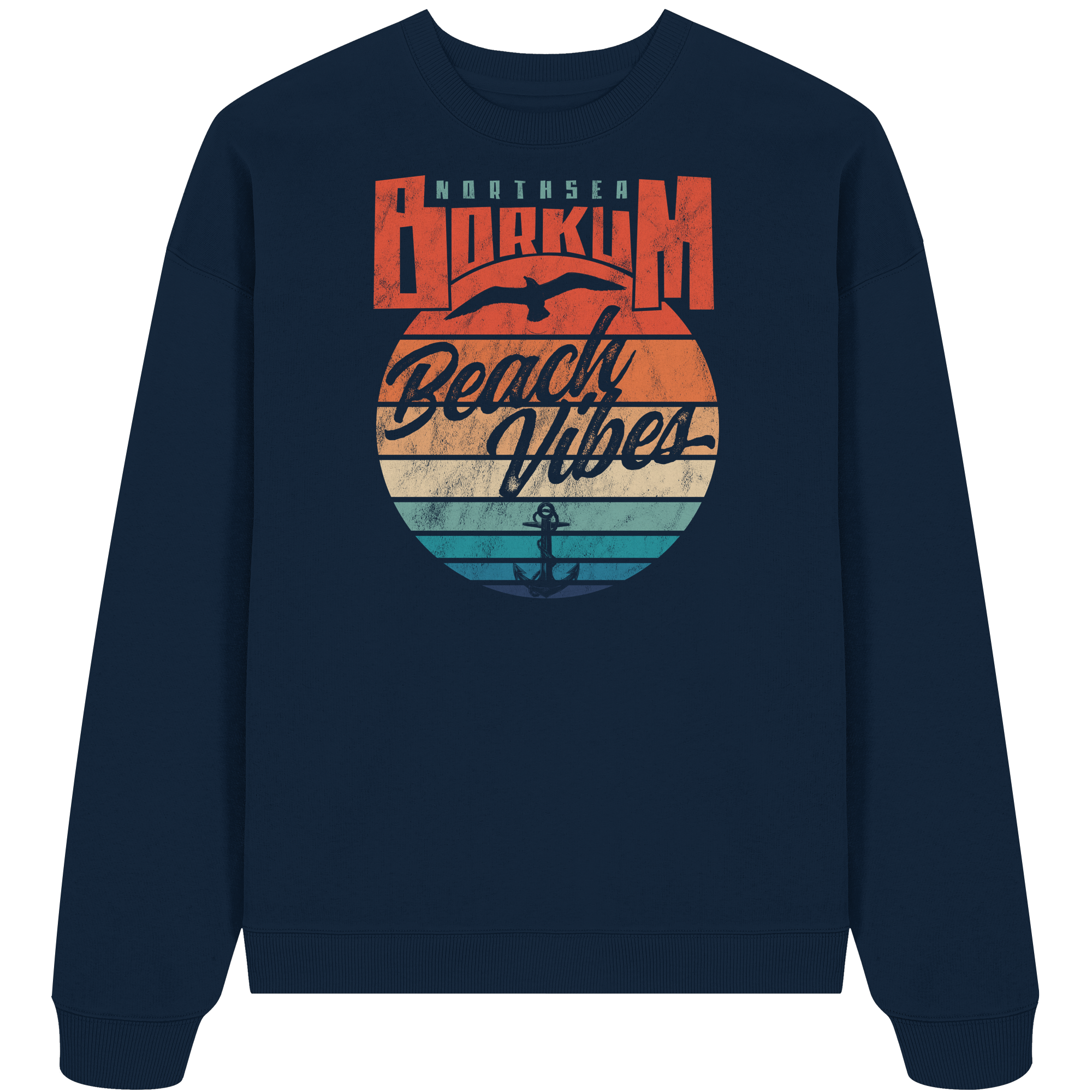 Borkum Beach Vibes - Unisex Bio Pullover - Kiebitzdelle