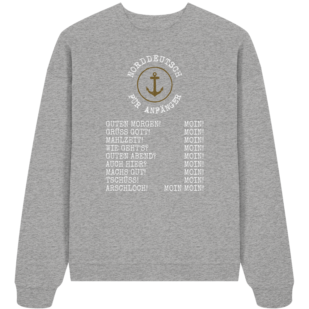 Norddeutsch für Anfänger - Unisex Bio Pullover - Kiebitzdelle