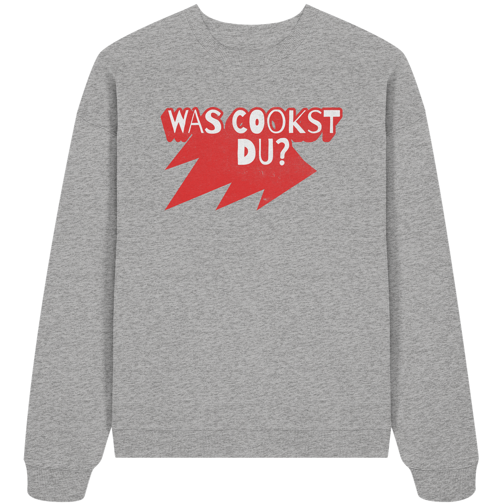 Was cookst du Lustig Kochen - Unisex Bio Pullover - Kiebitzdelle
