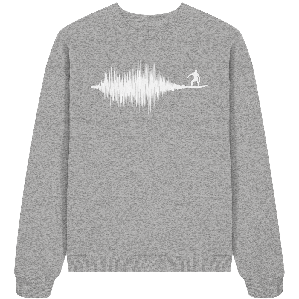 Soundwave Schallewelle Surfer Equilizer - Unisex Bio Pullover - Kiebitzdelle