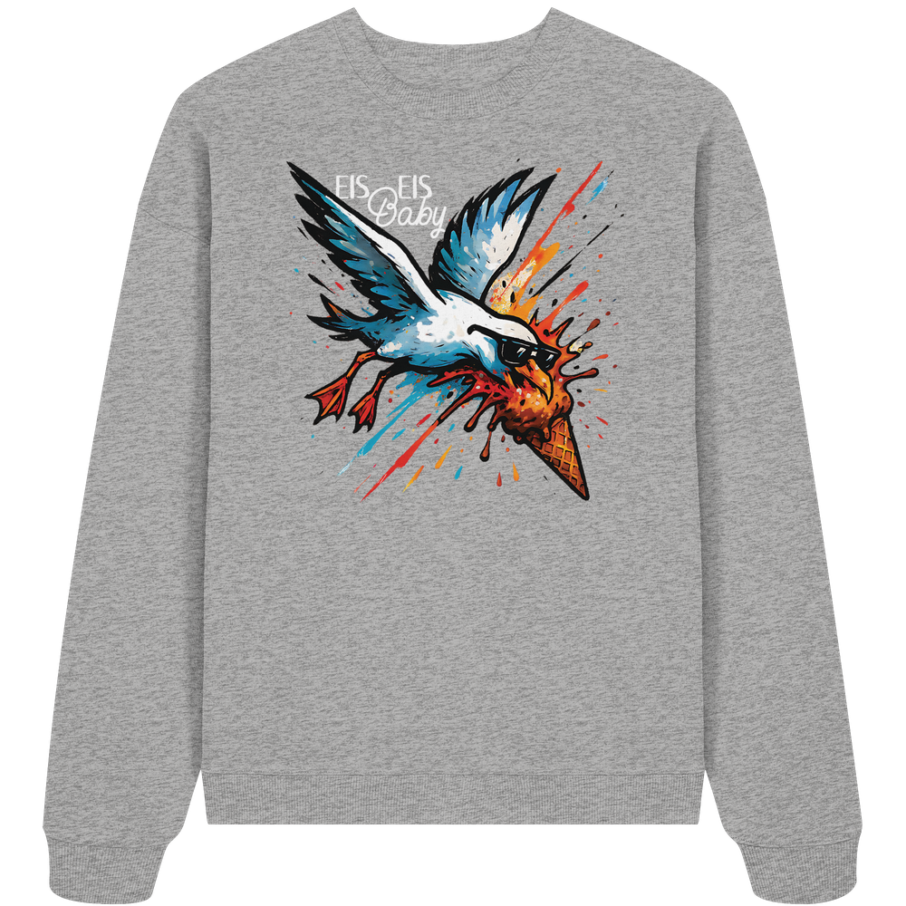 Eis Eis Baby Eisdieb Möwe - Unisex Bio Pullover - Kiebitzdelle
