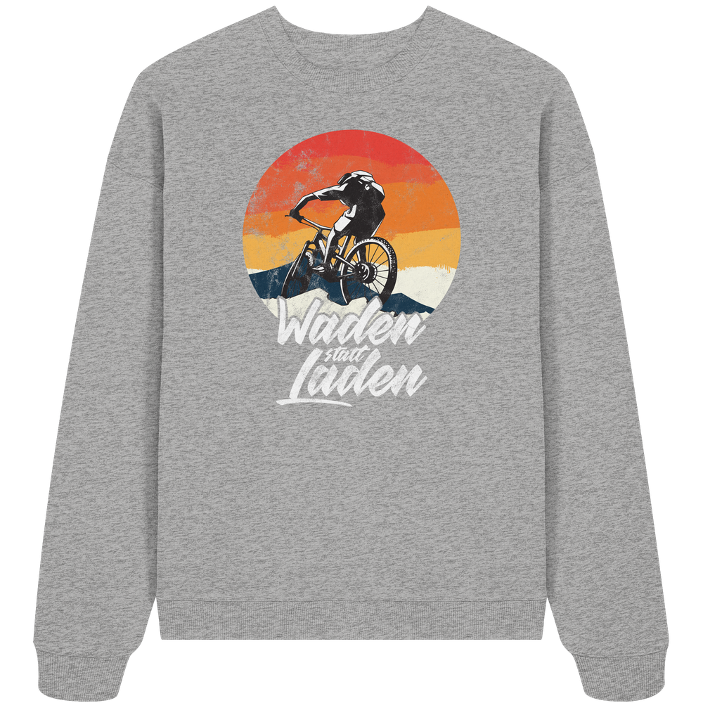 Waden statt Laden Fahrrad E-Bike Radtrikot - Unisex Bio Pullover - Kiebitzdelle