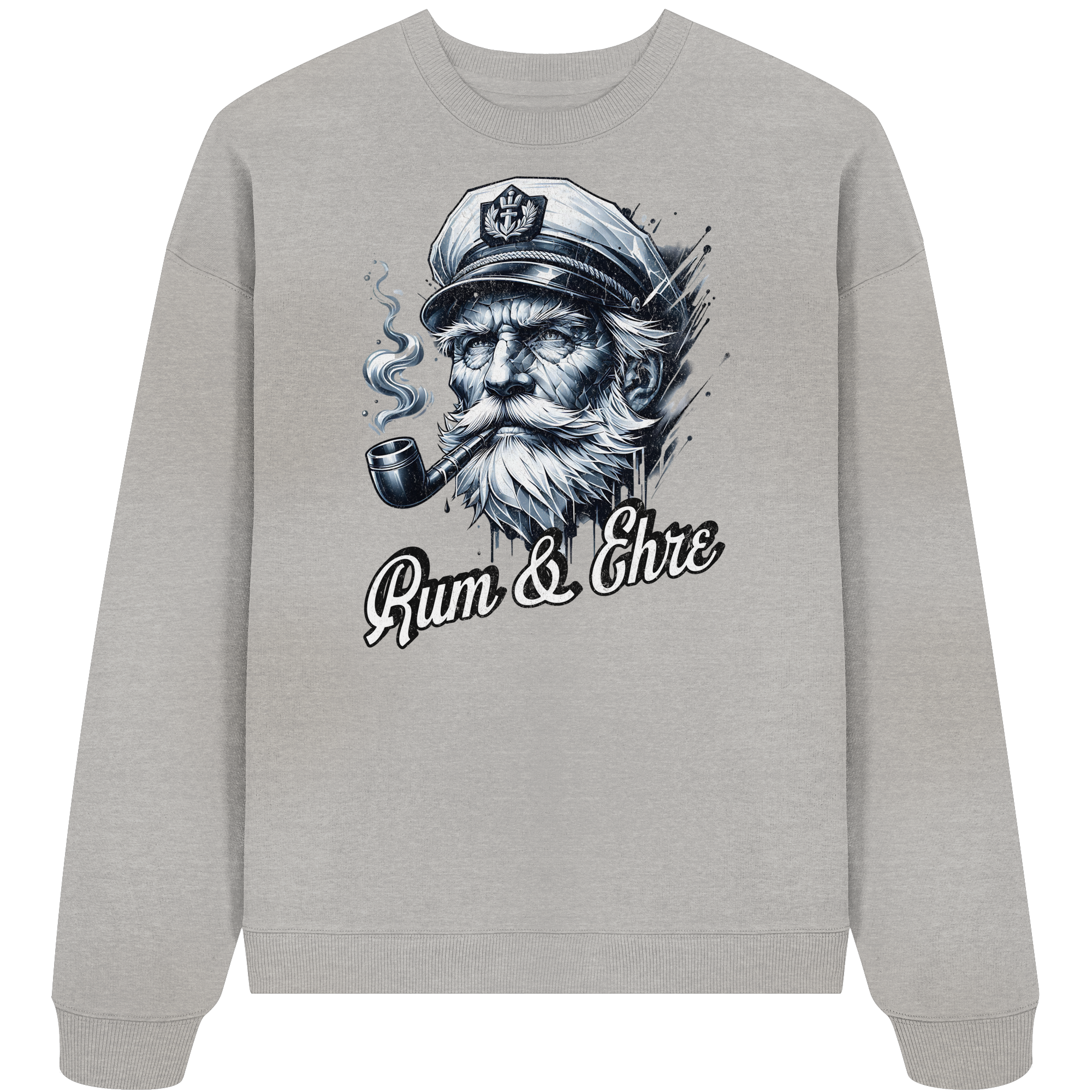 Rum und Ehre Kapitän - Unisex Bio Pullover - Kiebitzdelle