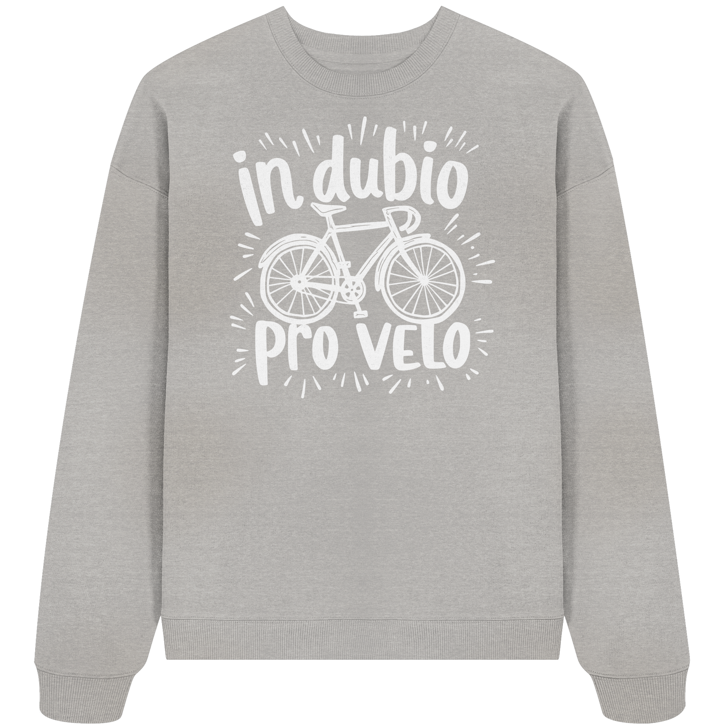 In dubio pro velo Fahrrad Spruch - Unisex Bio Pullover